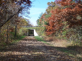 Tunneling under a highway on the 400 State Trail